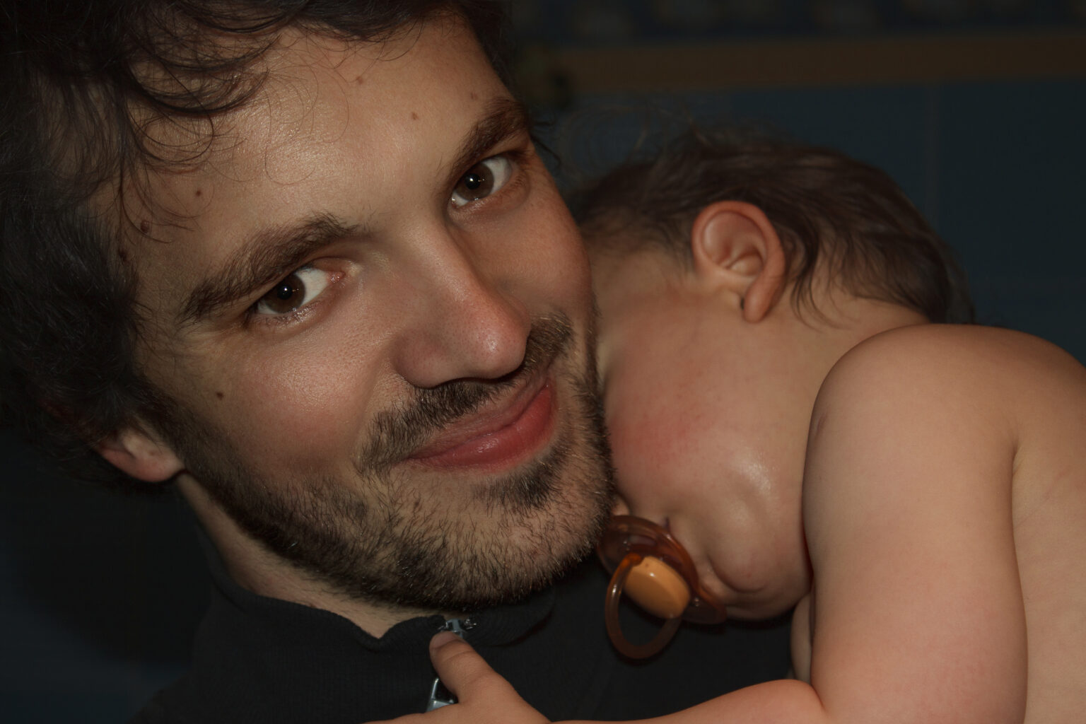 Nikolas et sa fille Sarah, jolie tableau